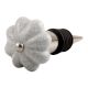 Steel Grey Melon Crackle Ceramic Wine Stopper